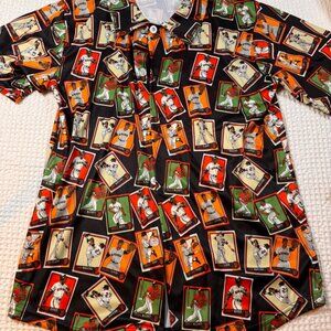 San Francisco Giants Legends Button-Up Shirt — Vintage Baseball Cards Print — Me